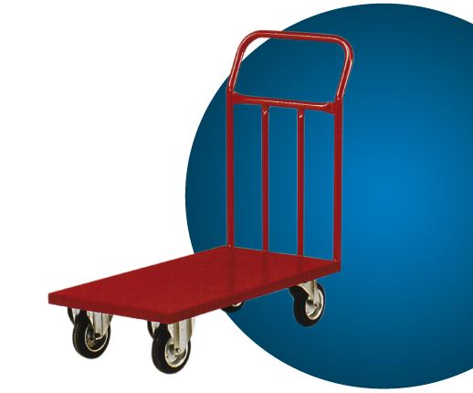 Carrello con pianale 